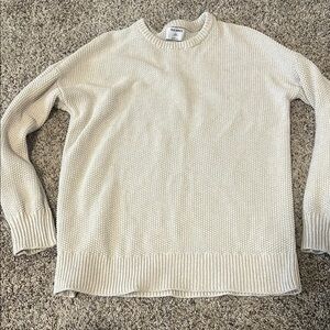 Old Navy Cream Crew Neck Sweater
